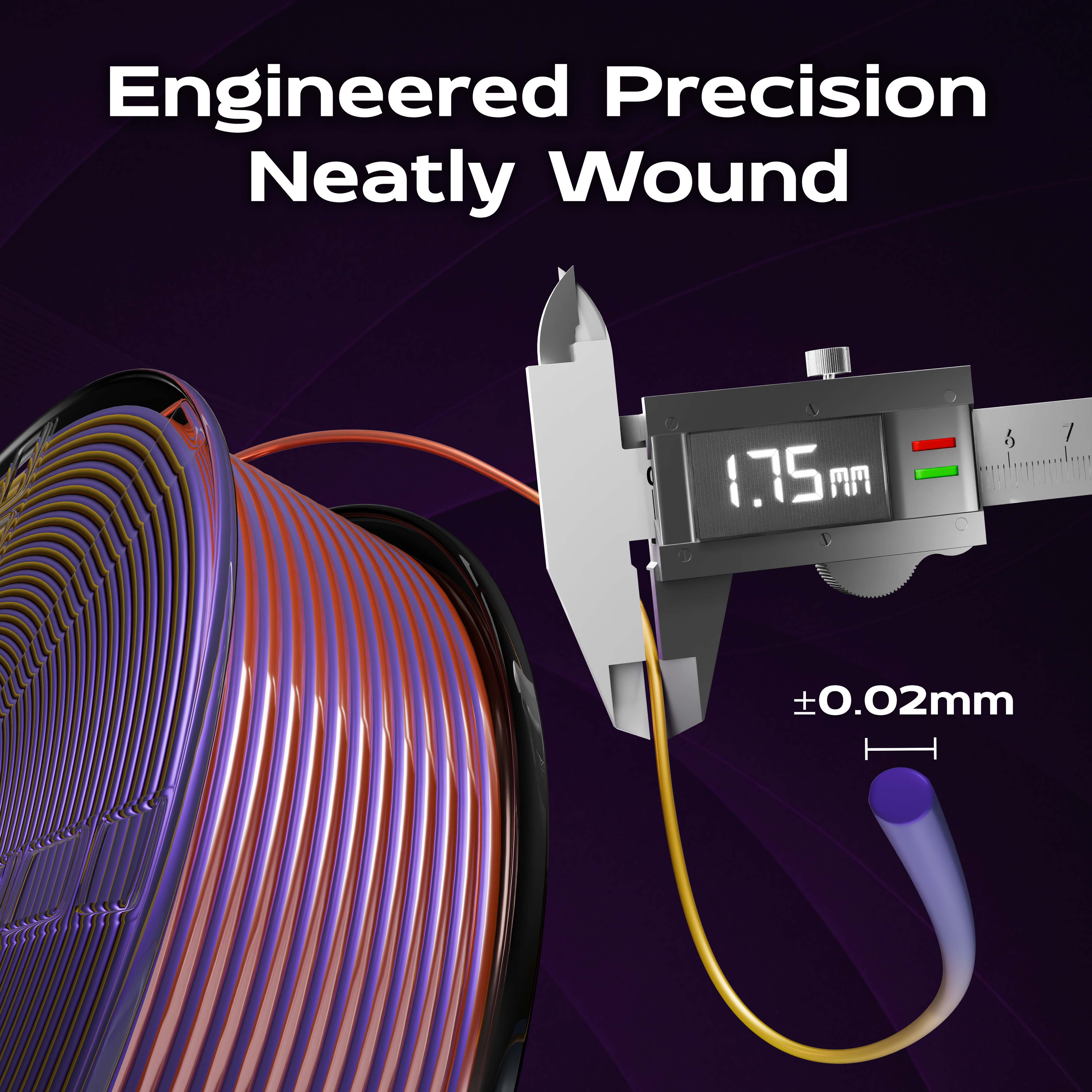 Twilight Gold (Gold Copper Purple) Tri Silk PLA 1kg