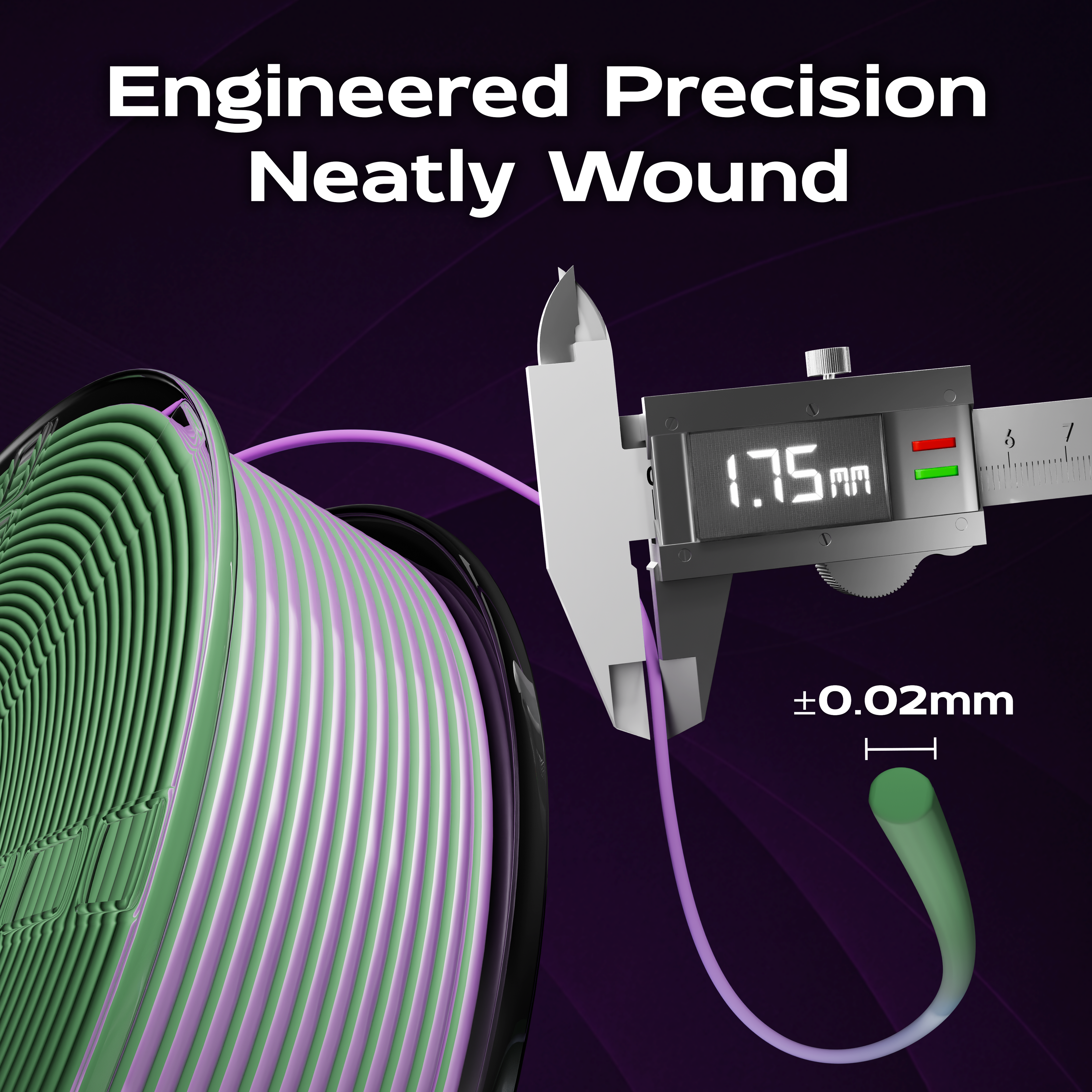 Emerald Twilight (Green Purple) Bi Matte PLA 1kg