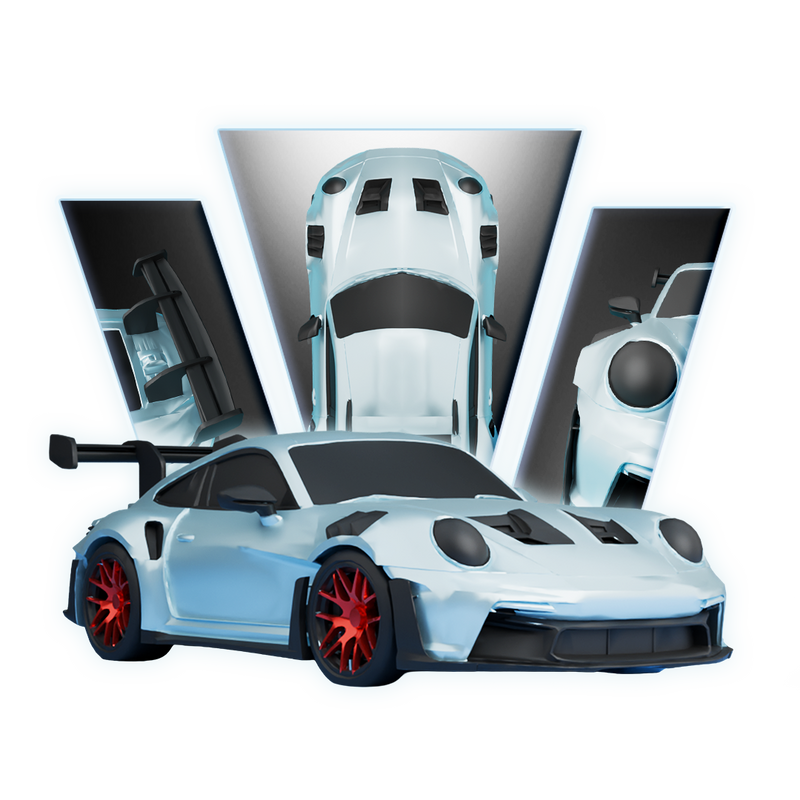 Porsche 911 Sports Car 3D Print Model