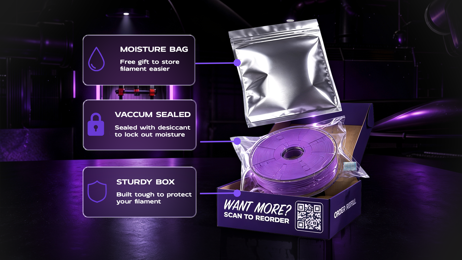 Filament Packaging Features