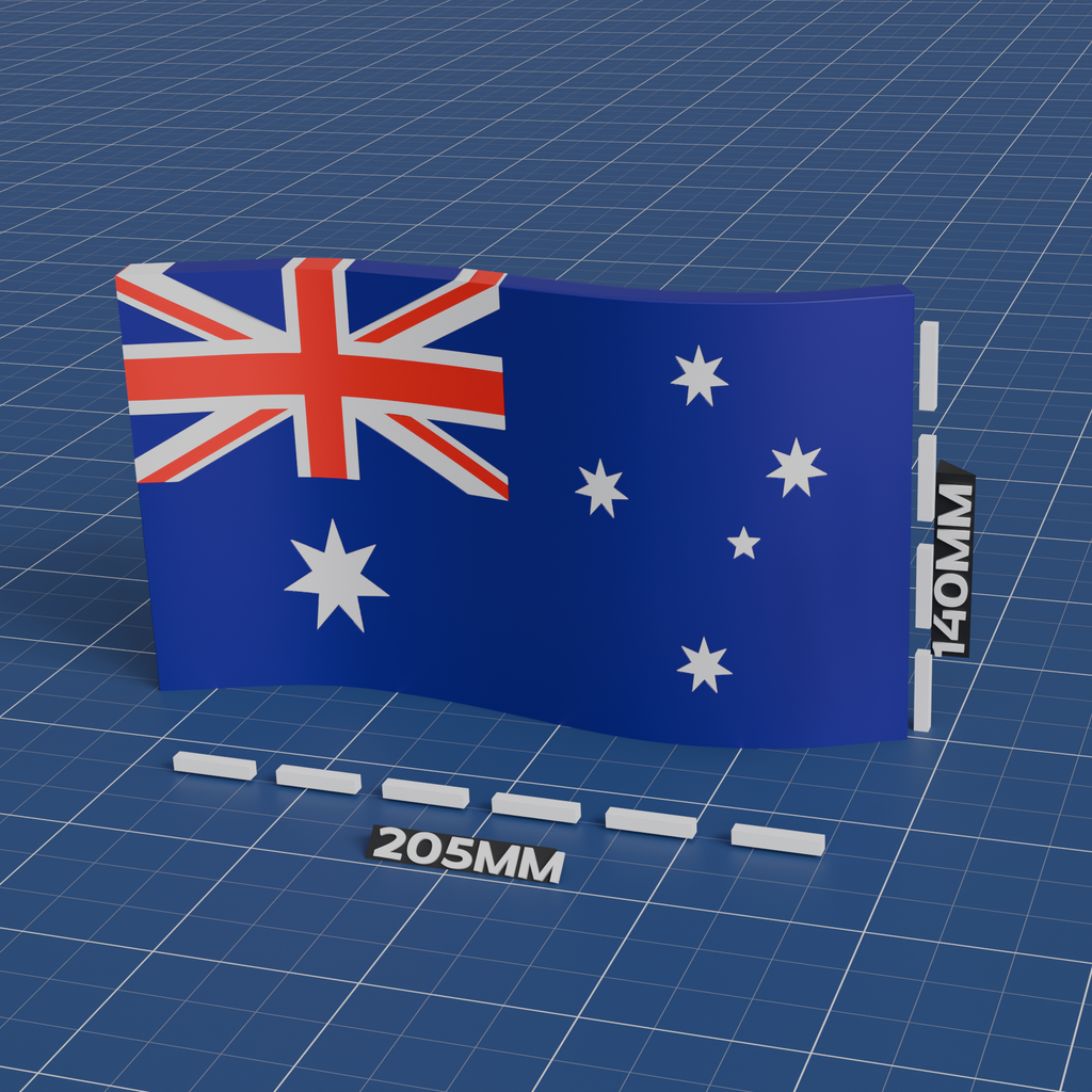 Australia Flag 3D print model