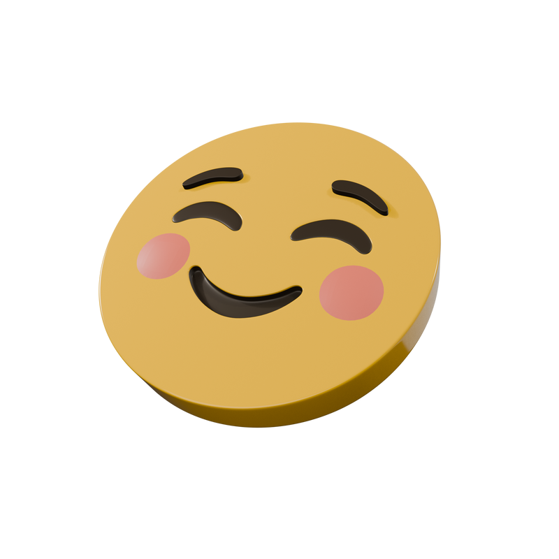Blushing Emoji Coaster