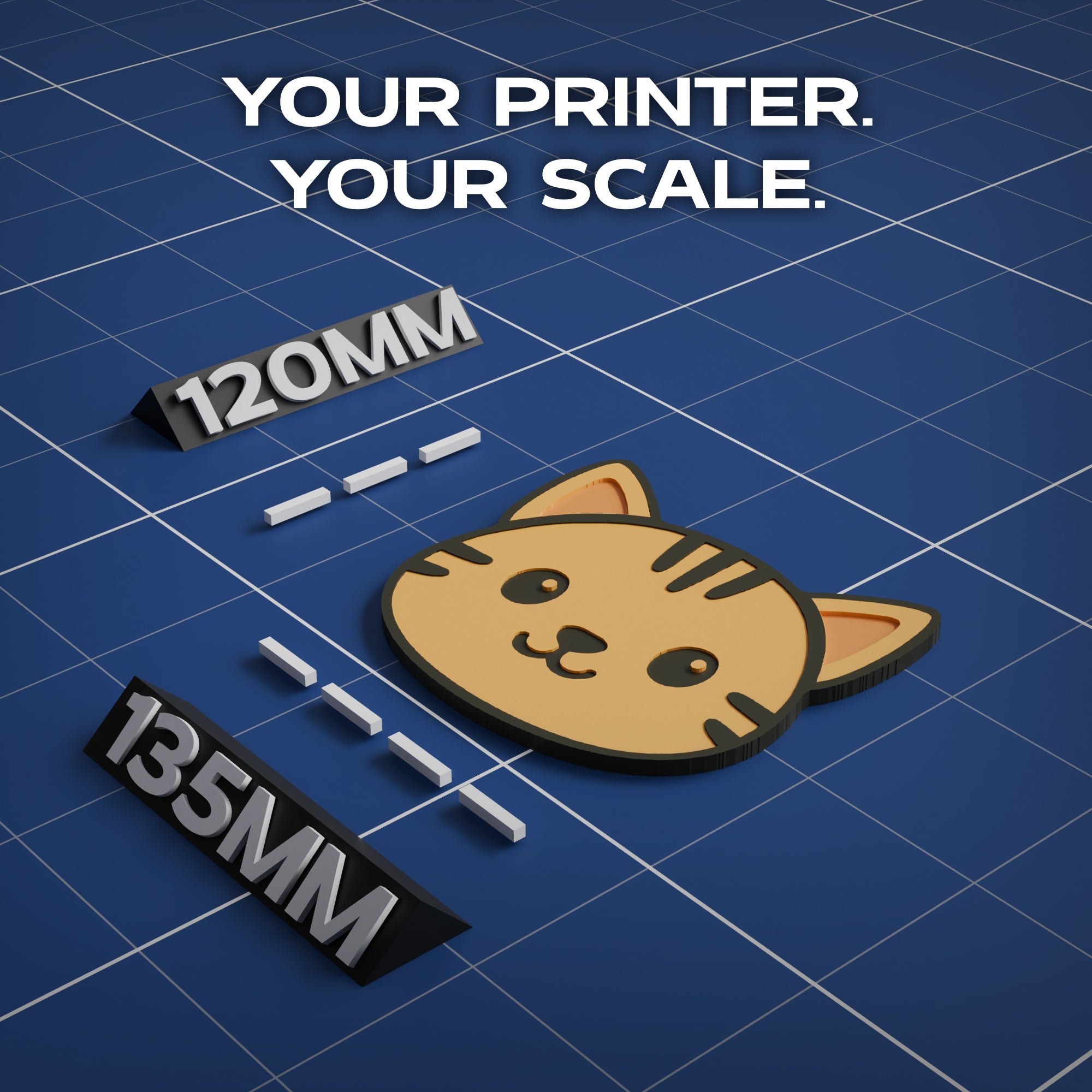 Domestic Shorthair Cat Animal Coaster 3D Print Model Secondary image