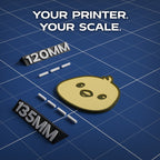 Yellow Baby Chick Animal Coaster 3D Print Model
