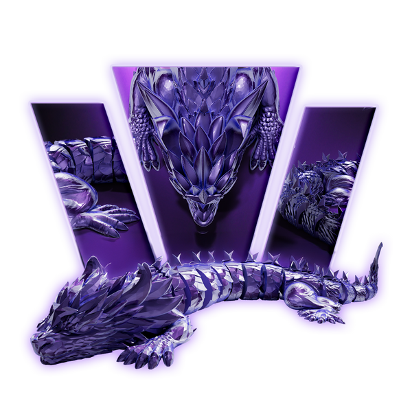 Celestial Articulated Dragon 3D Print Model