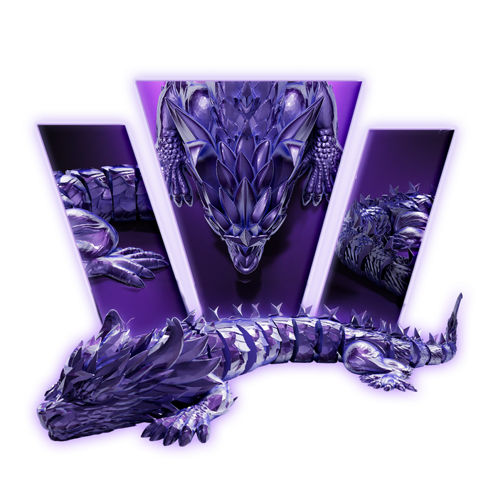 Celestial Articulated Dragon 3D Print Model