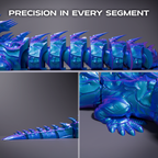 Thunder Articulated Dragon 3D Print Model