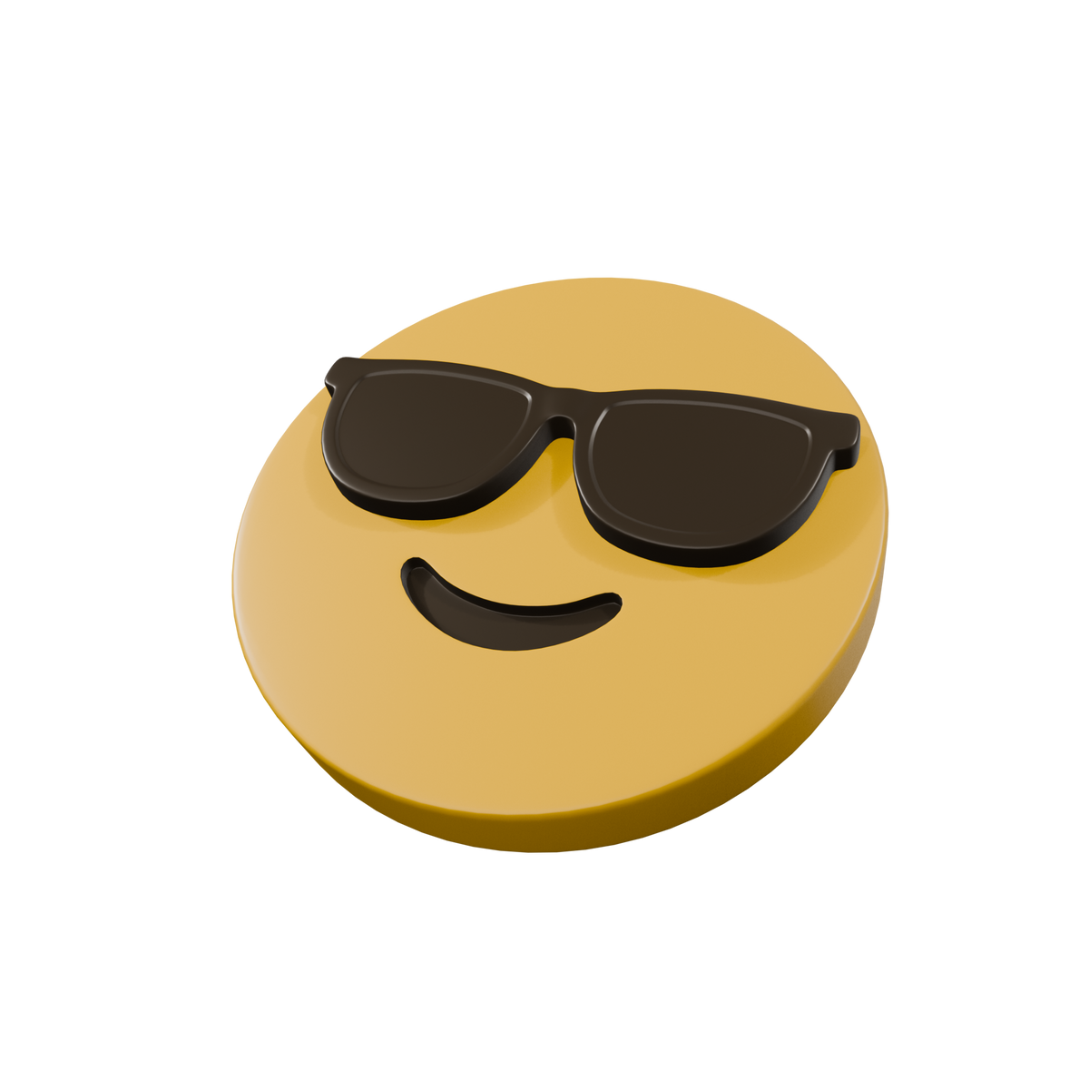 Cool Sunglasses Emoji Coaster