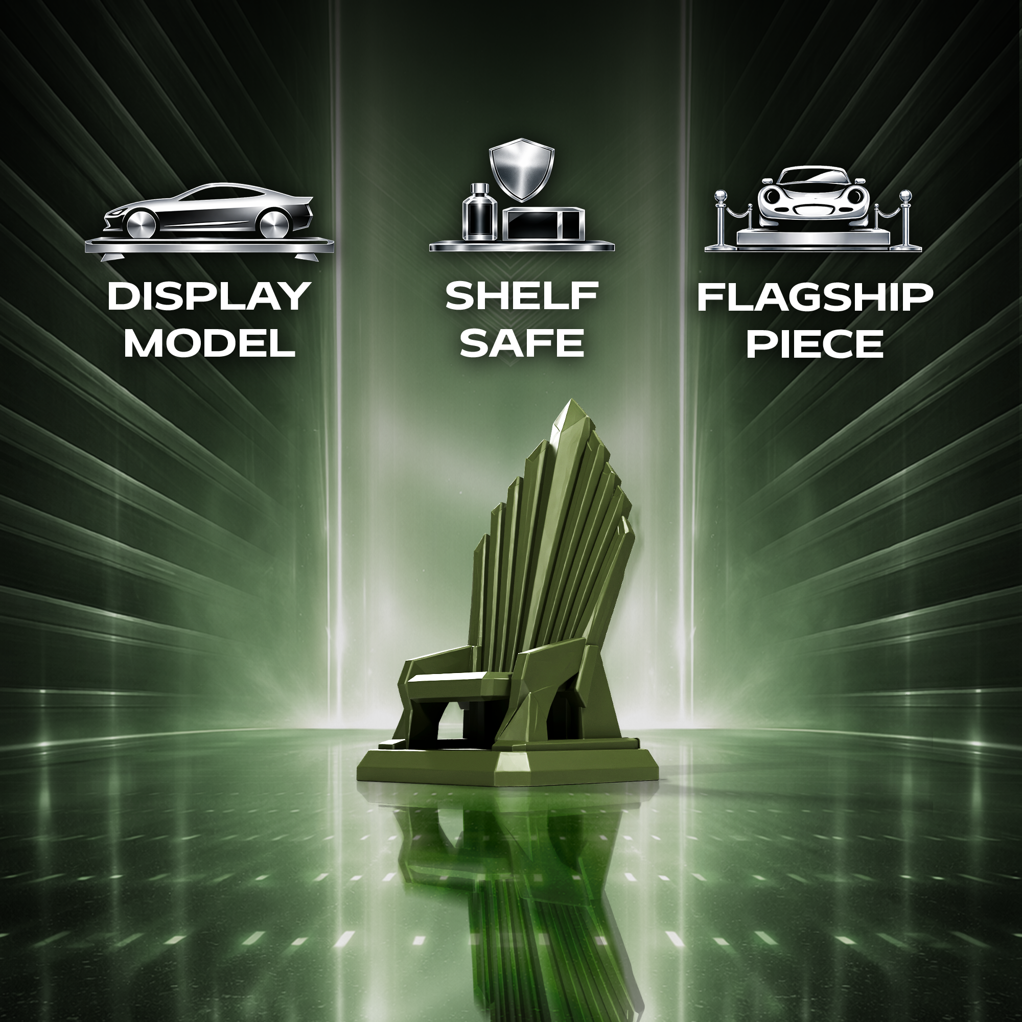 Throne pen holder