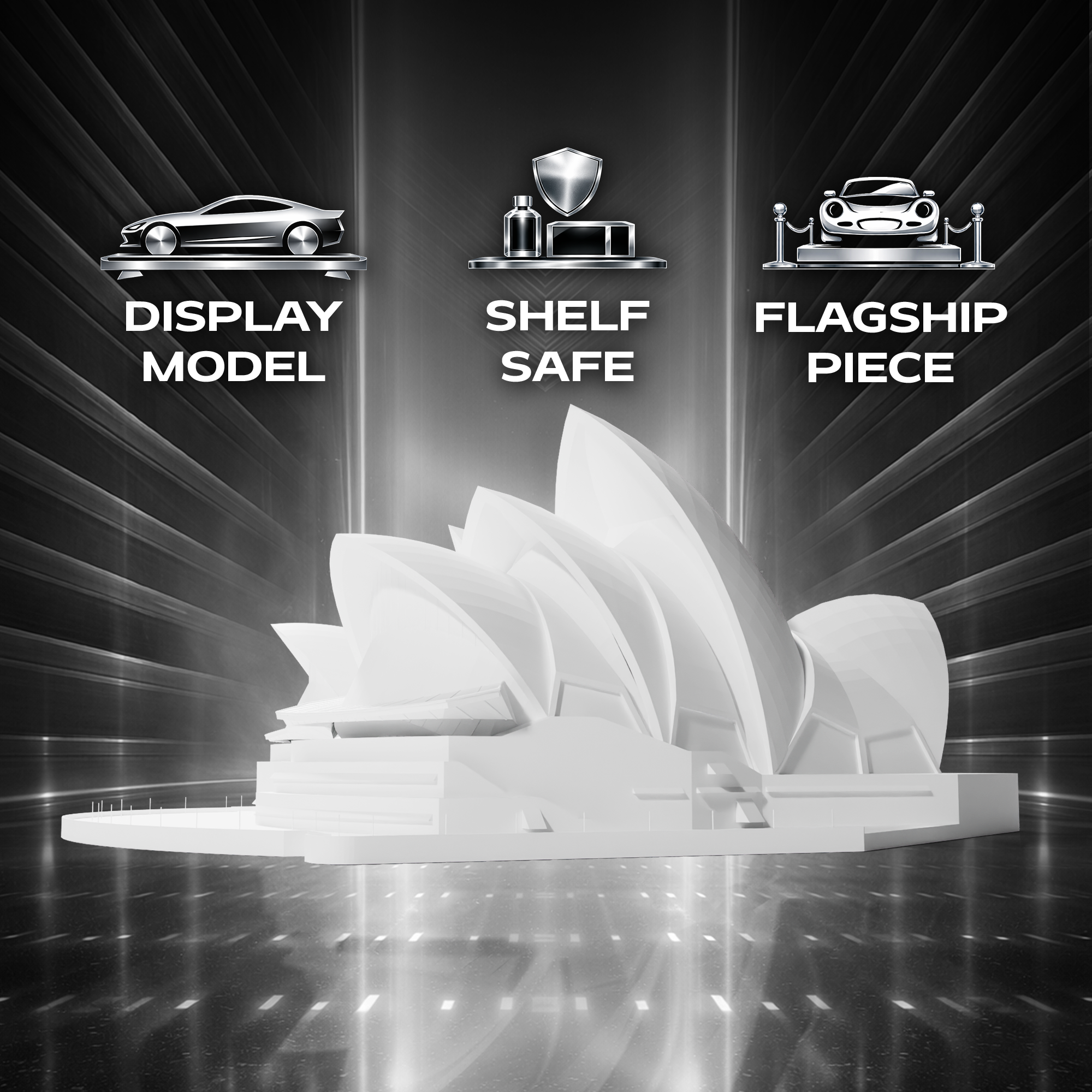 Opera House Monument 3D Print Model