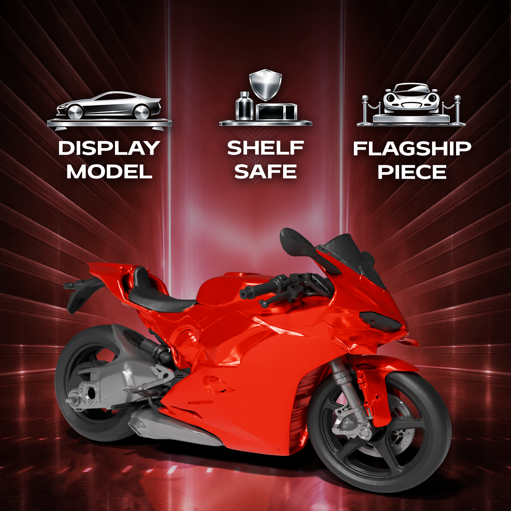 Ducati Panigale V4 Motorcycle 3D Print Model