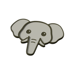 African Bush Elephant Animal Coaster 3D Print Model