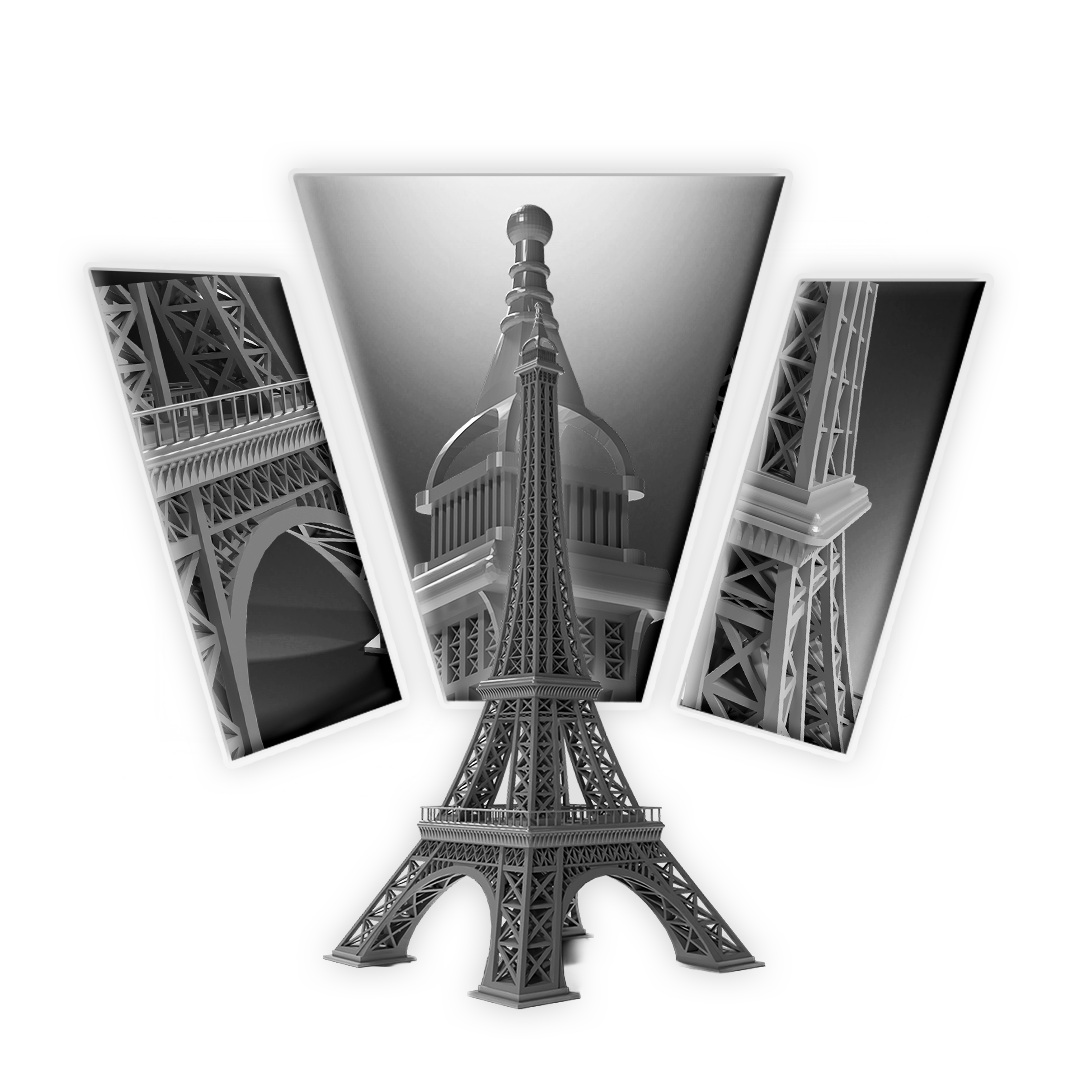 Eiffel Tower Monument 3D Print Model