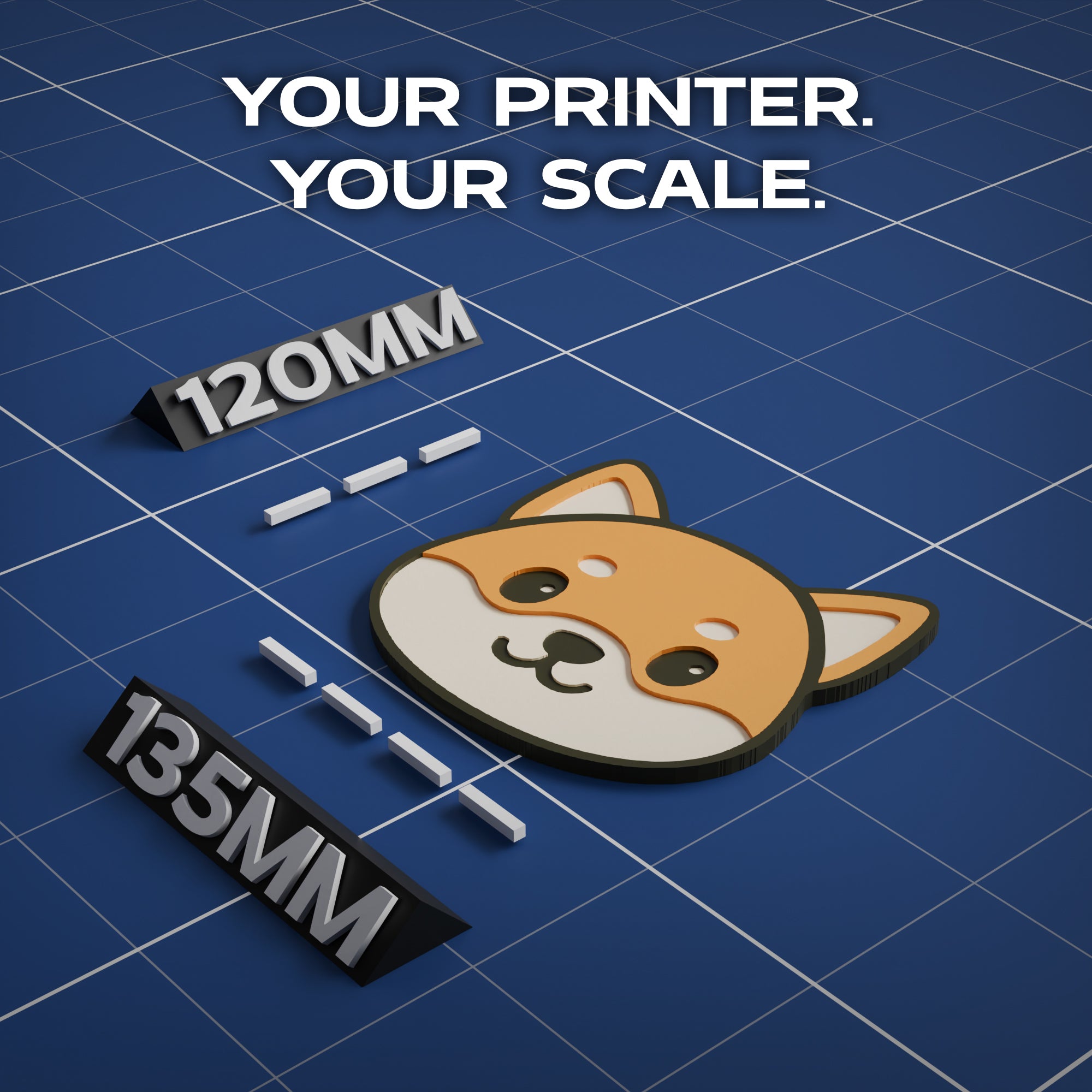 Red Fox Animal Coaster 3D Print Model