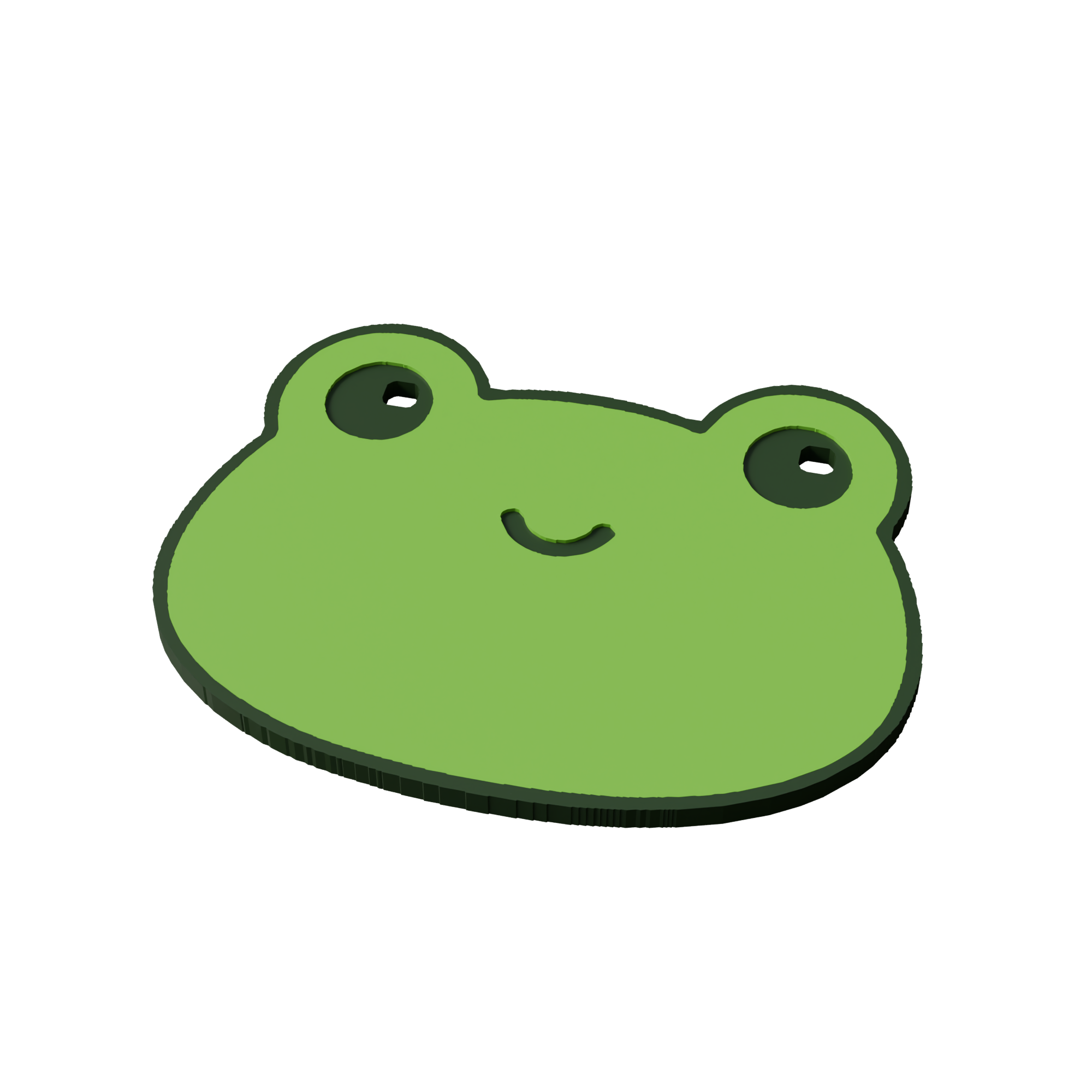 Common Frog Animal Coaster 3D Print Model
