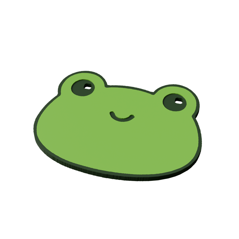 Common Frog Animal Coaster 3D Print Model