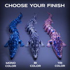 Water Articulated Dragon 3D Print Model