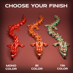 Fire Articulated Dragon 3D Print Model