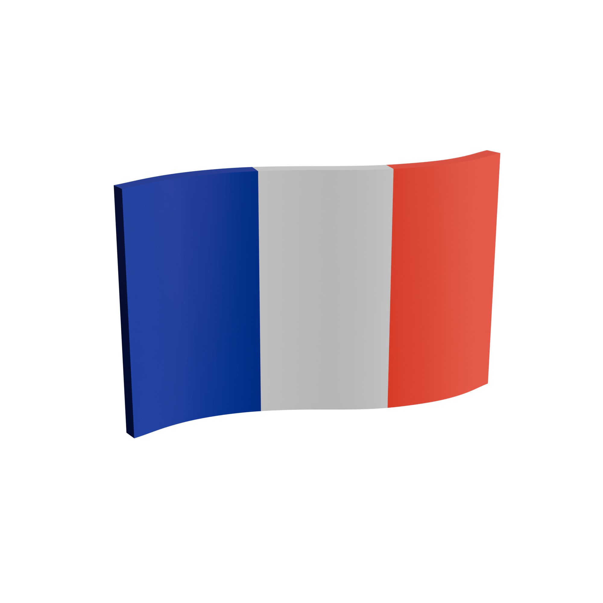 France Flag 3D Print Model Main image