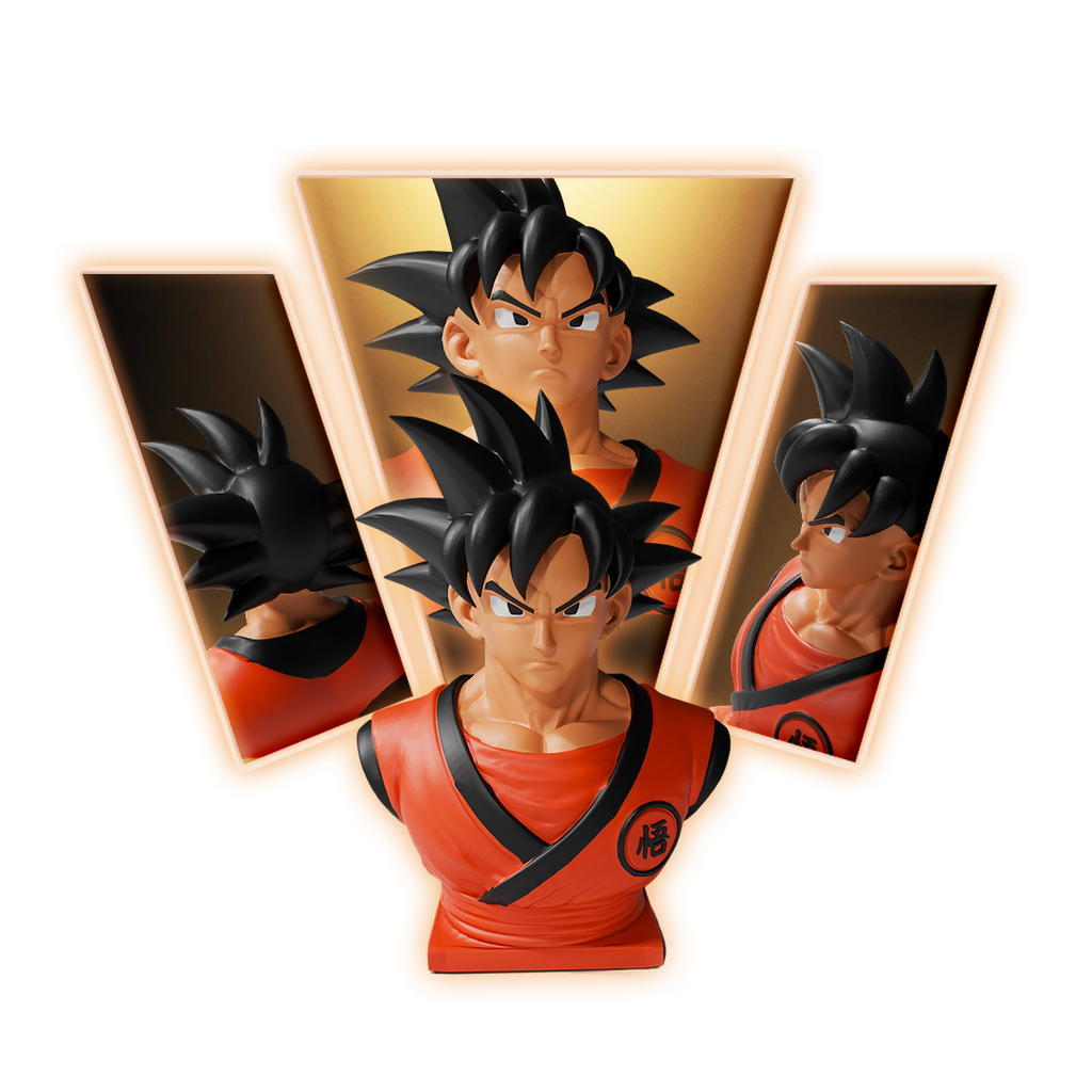 Goku Bust Dragon Ball 3D Print Model