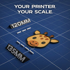 Masai Giraffe Animal Coaster 3D Print Model