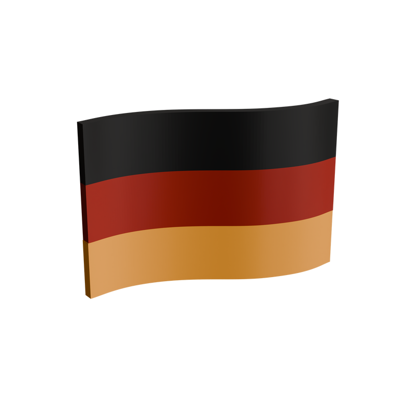Germany Flag 3D Print Model