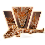 Ground Articulated Dragon 3D Print Model