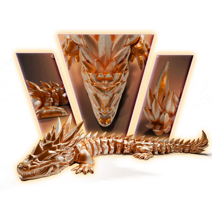 Ground Articulated Dragon 3D Print Model