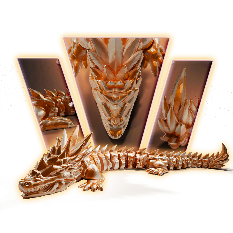 Ground Articulated Dragon 3D Print Model