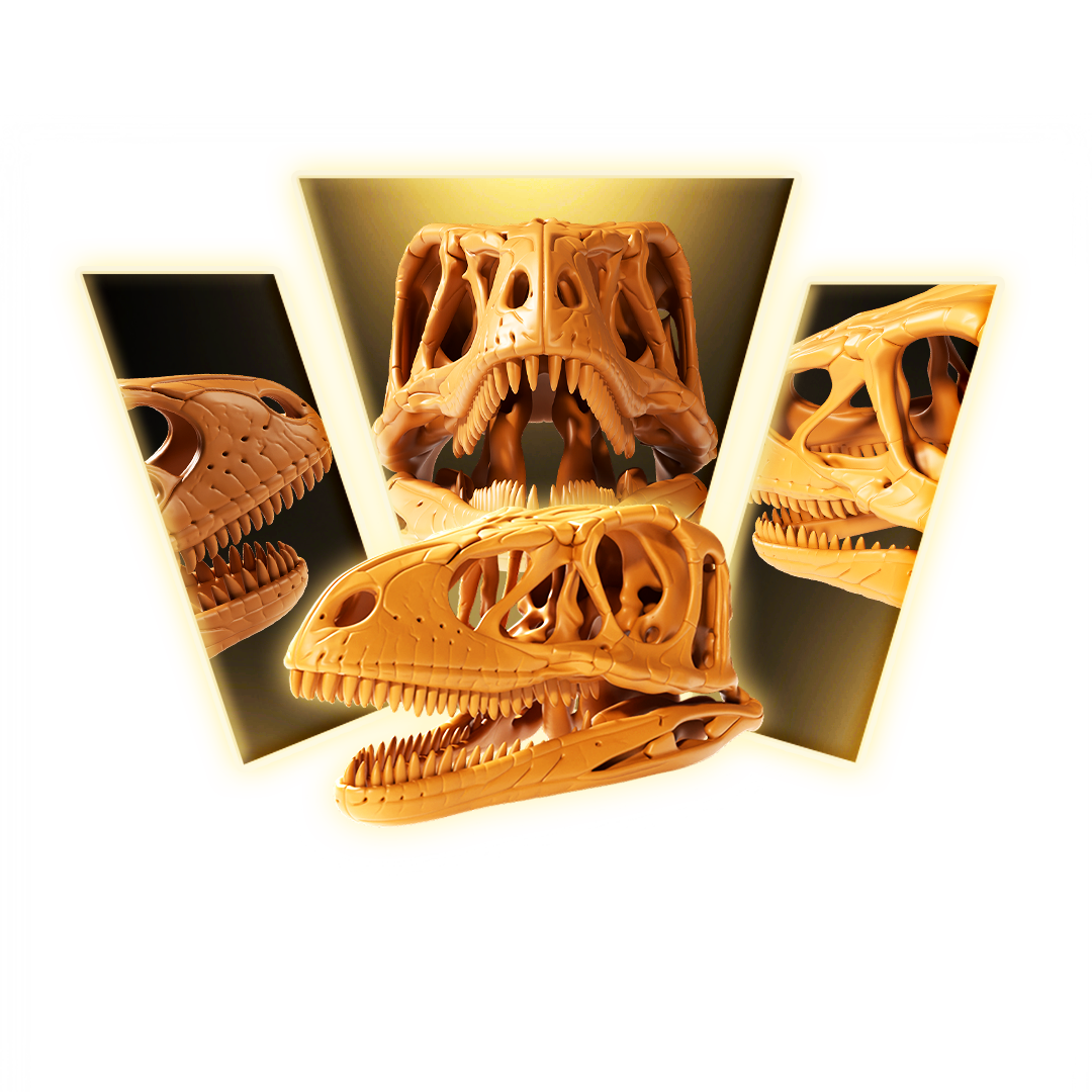 Velociraptor Skull 3D Print Model