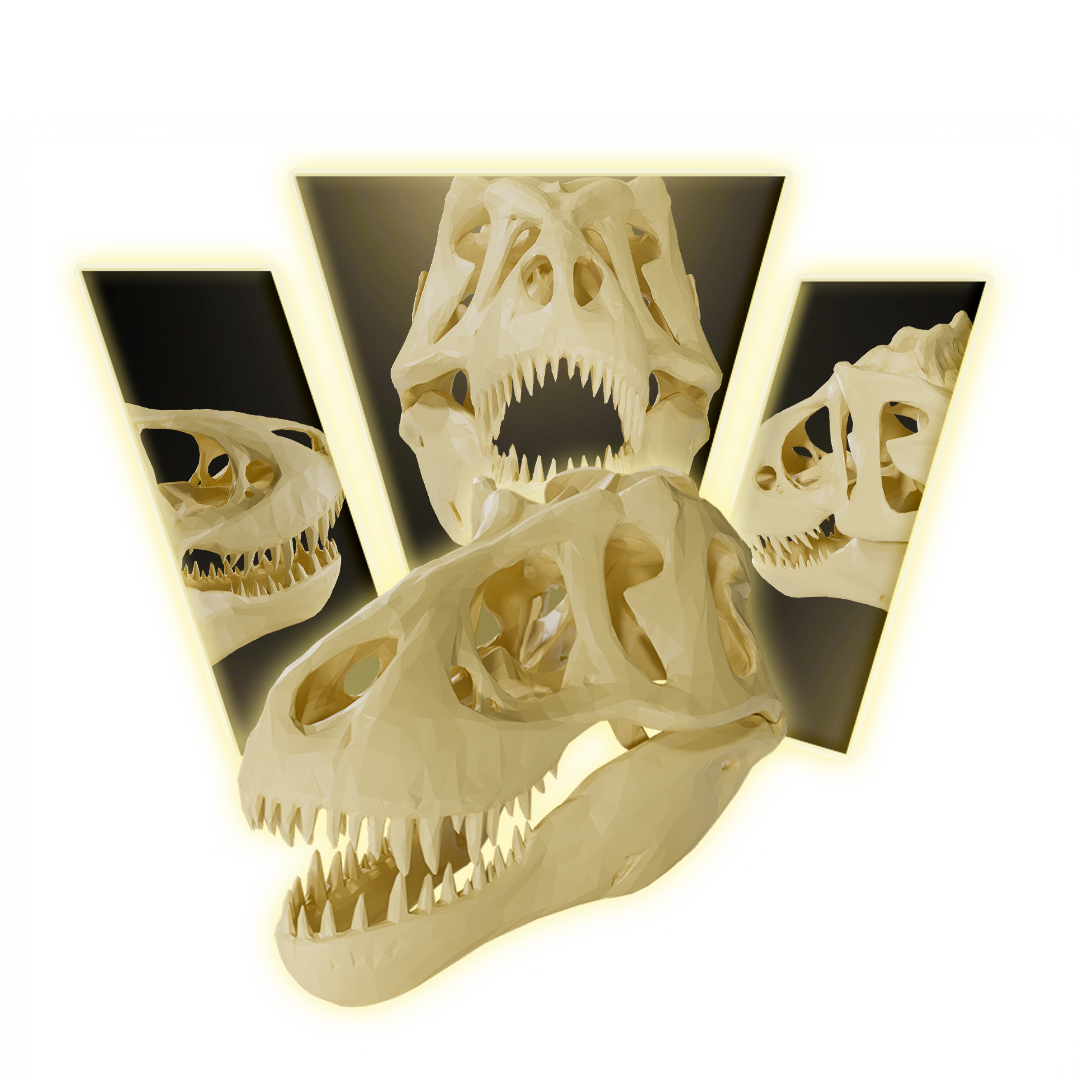 T rex skull Skull 3D Print Model Main image
