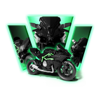 Kawasaki Ninja H2 Motorcycle 3D Print Model