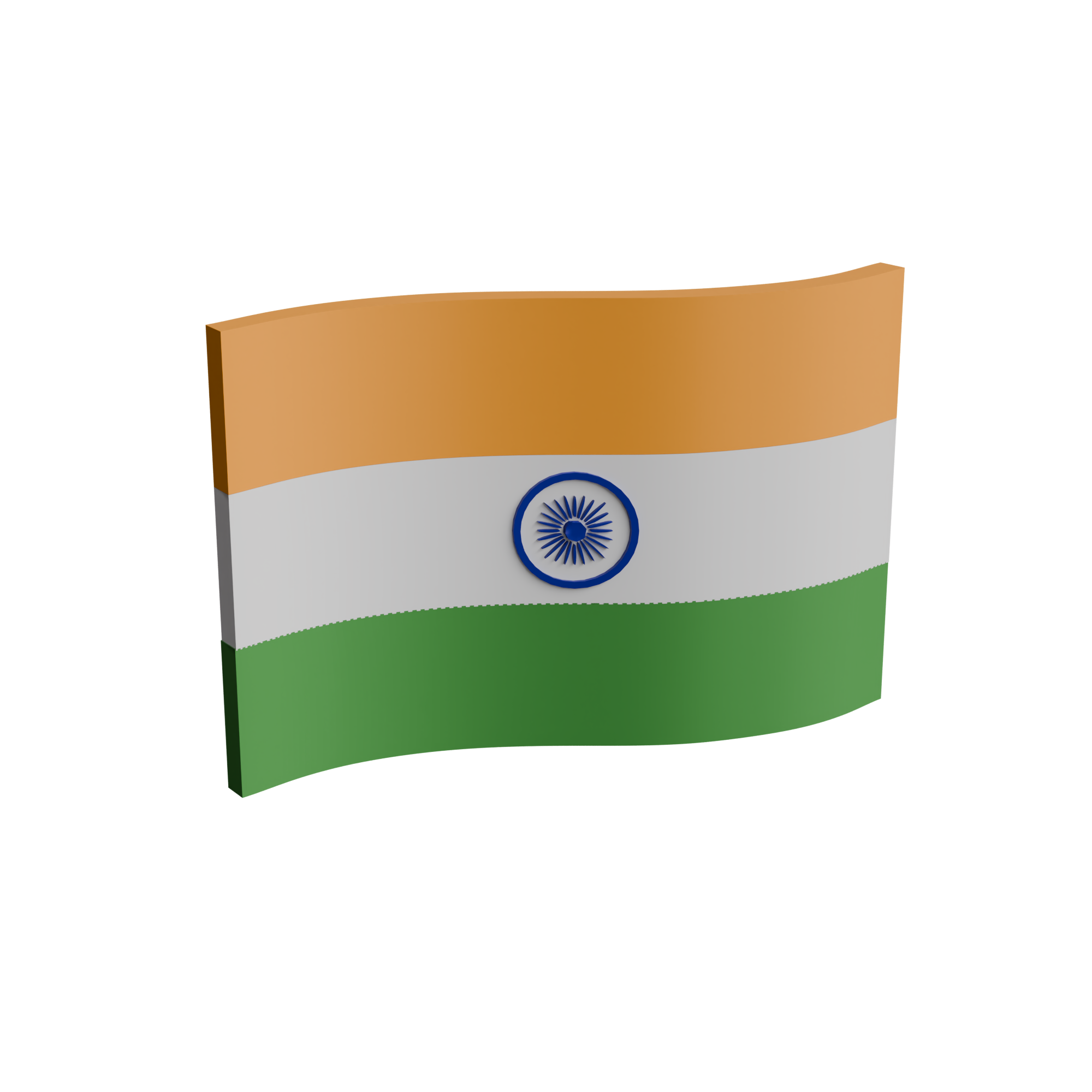 India Flag 3D Print Model