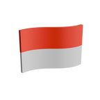 Indonesia Flag 3D Print Model