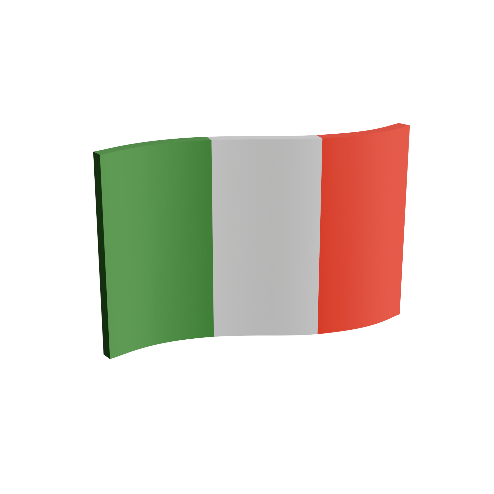Italy Flag 3D Print Model