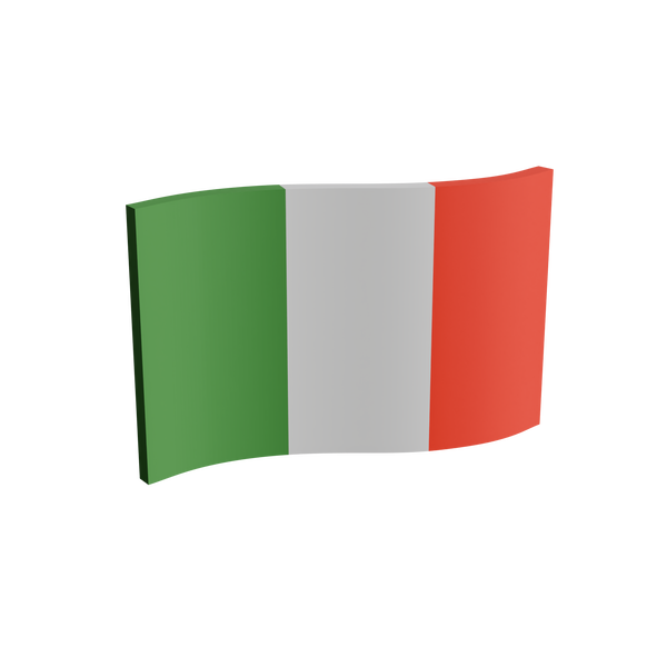 Italy Flag 3D Print Model