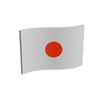 Japan Flag 3D Print Model