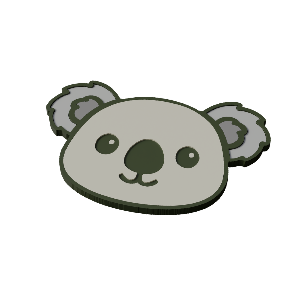 Koala Animal Coaster 3D Print Model