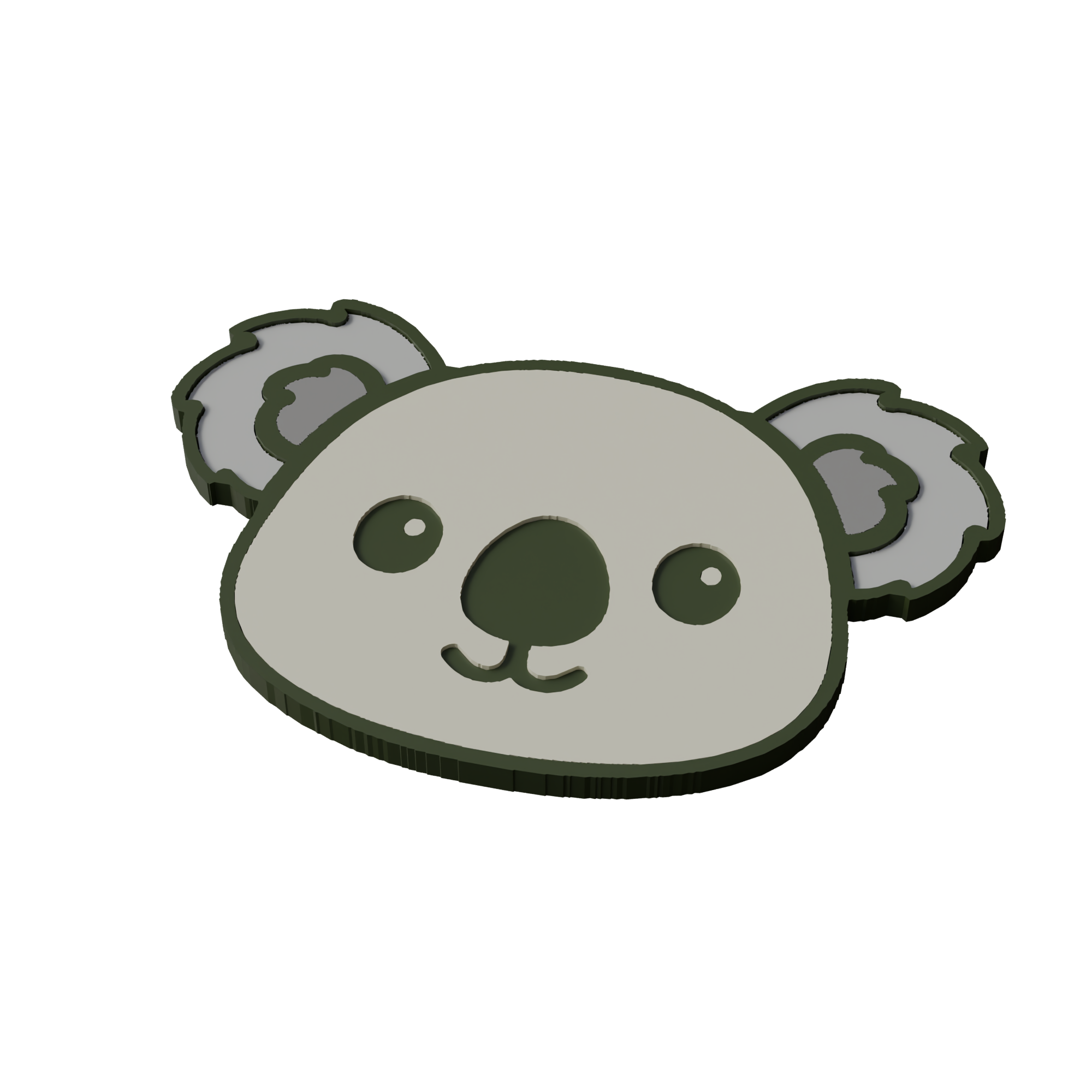 Koala Animal Coaster 3D Print Model
