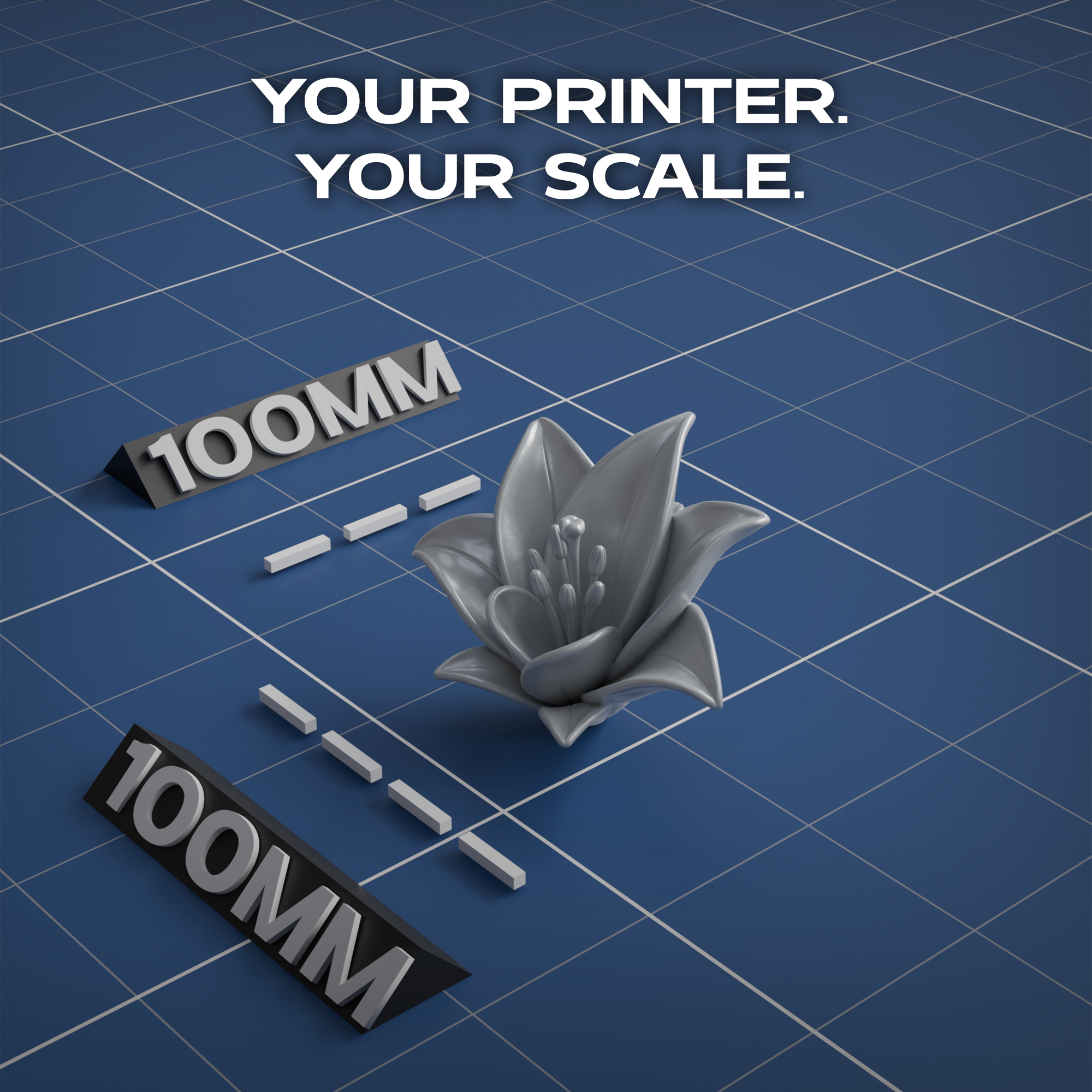 Lily Flower 3D Print Model