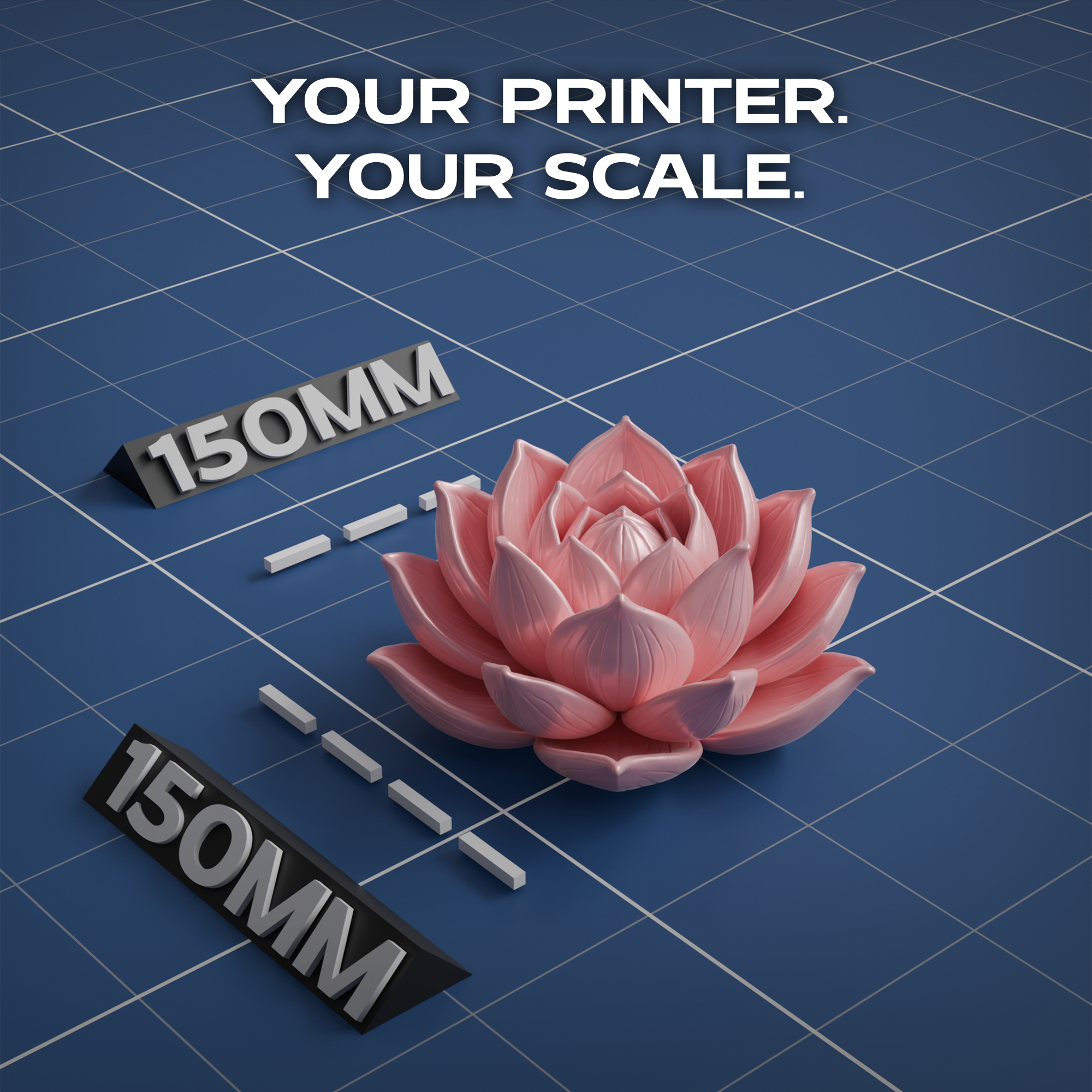 Lotus Flower 3D Print Model