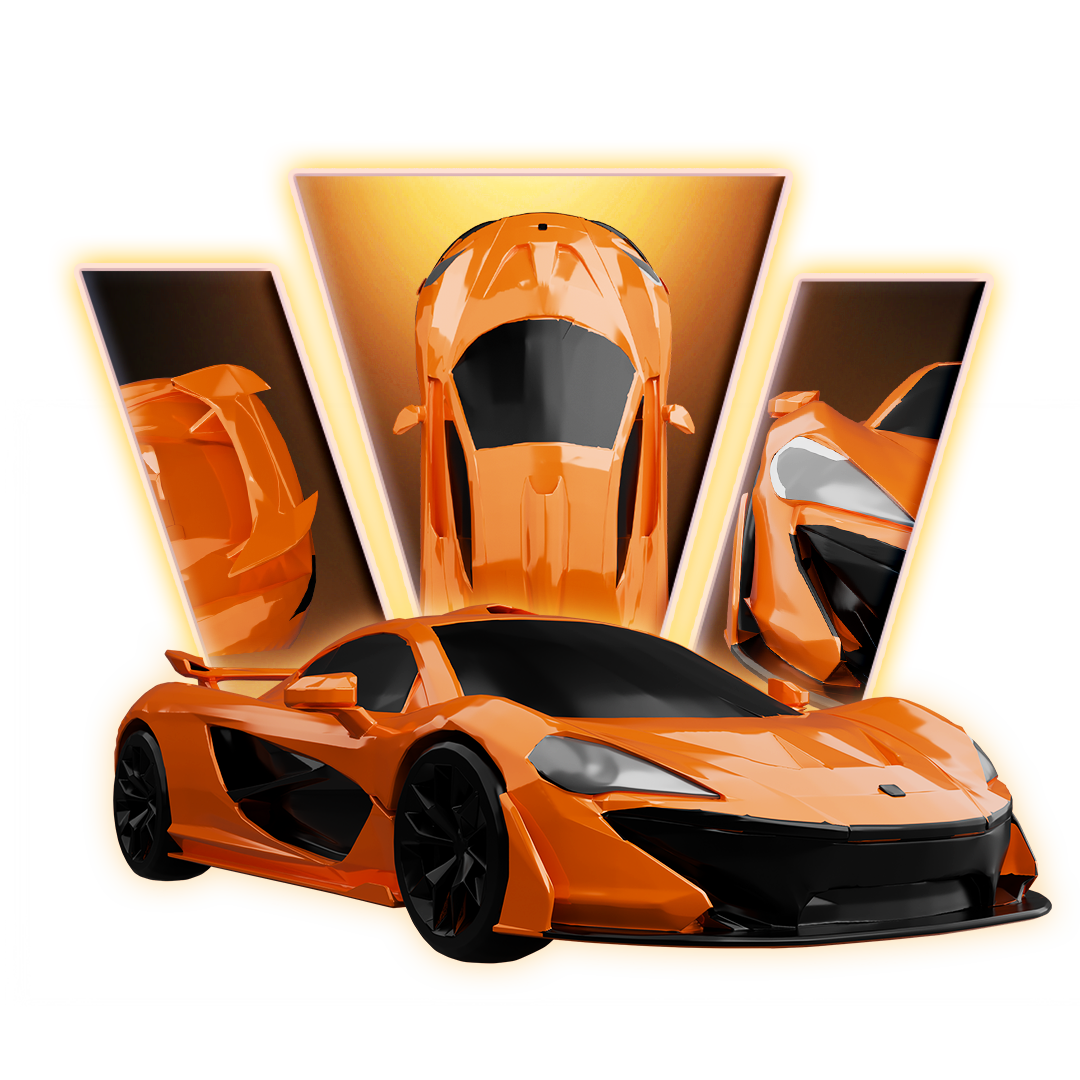 McLaren P1 Supercar 3D Print Model Main image