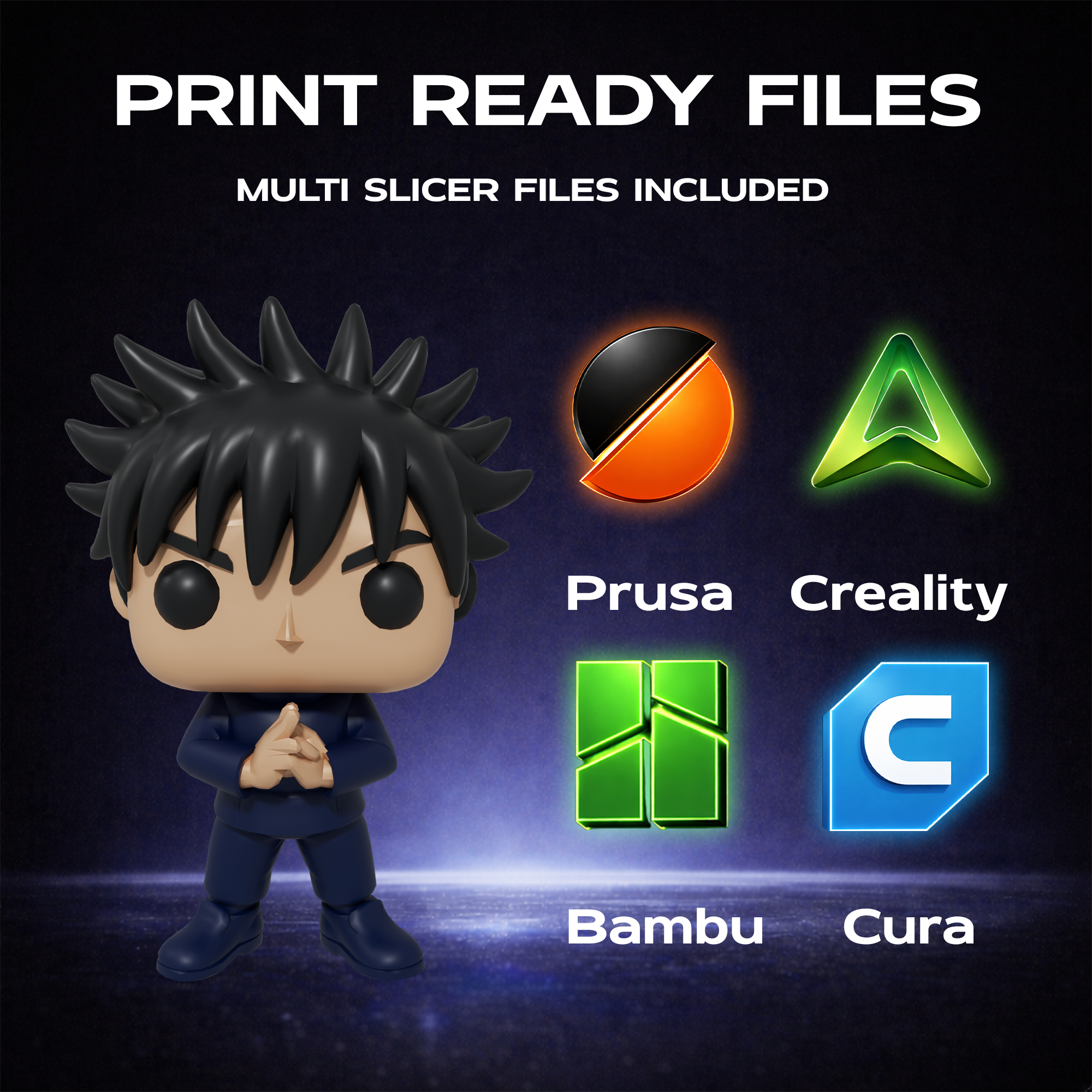 Megumi Fushiguro Funko Pop 3D Print Model