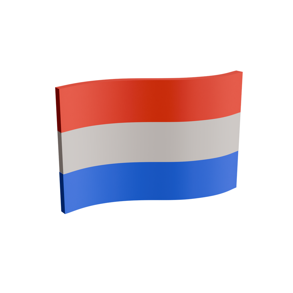 Netherlands Flag 3D Print Model