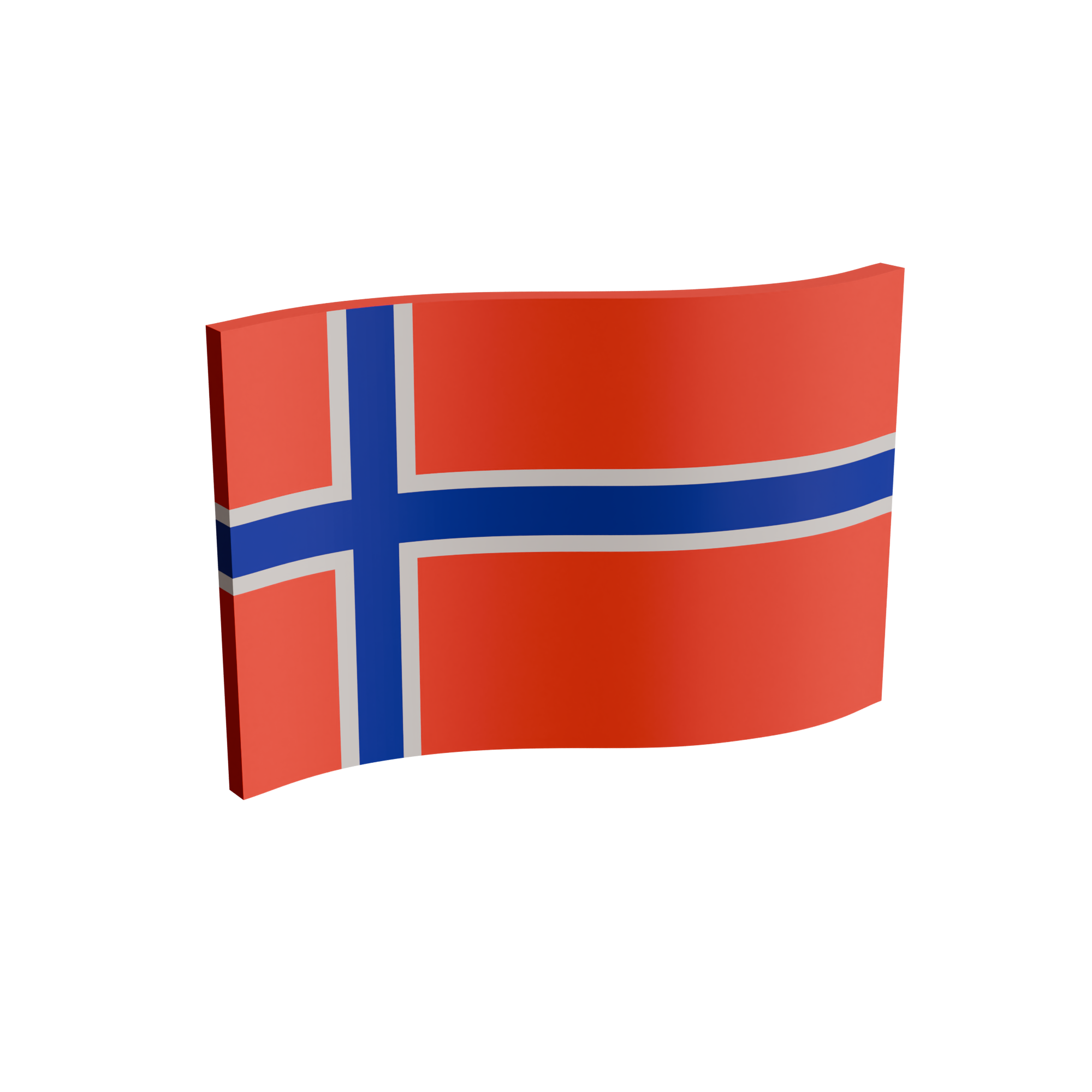 Norway Flag 3D Print Model