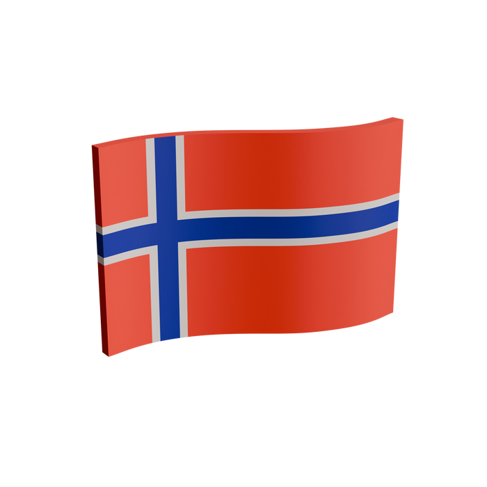 Norway Flag 3D Print Model