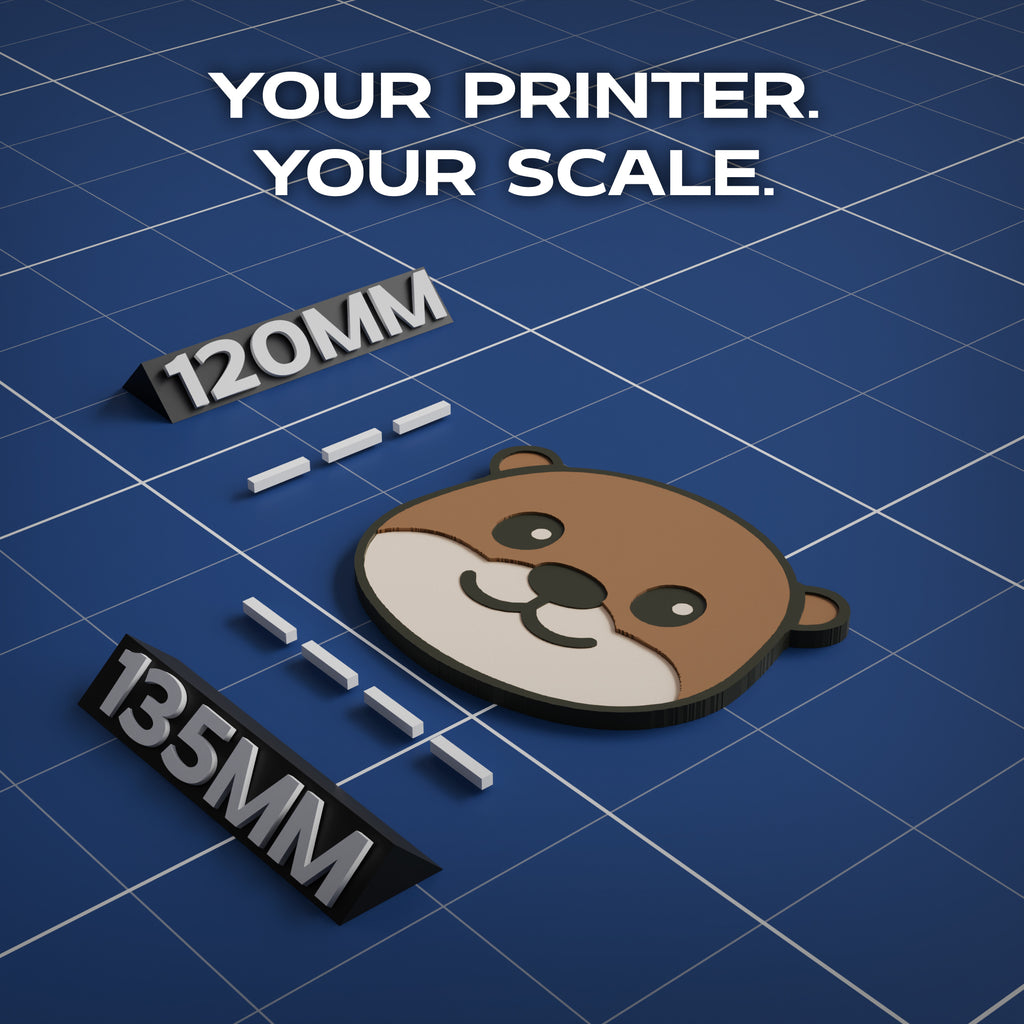 Asian Small-Clawed Otter Animal Coaster 3D Print Model
