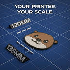 Asian Small-Clawed Otter Animal Coaster 3D Print Model
