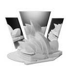 Opera House Monument 3D Print Model