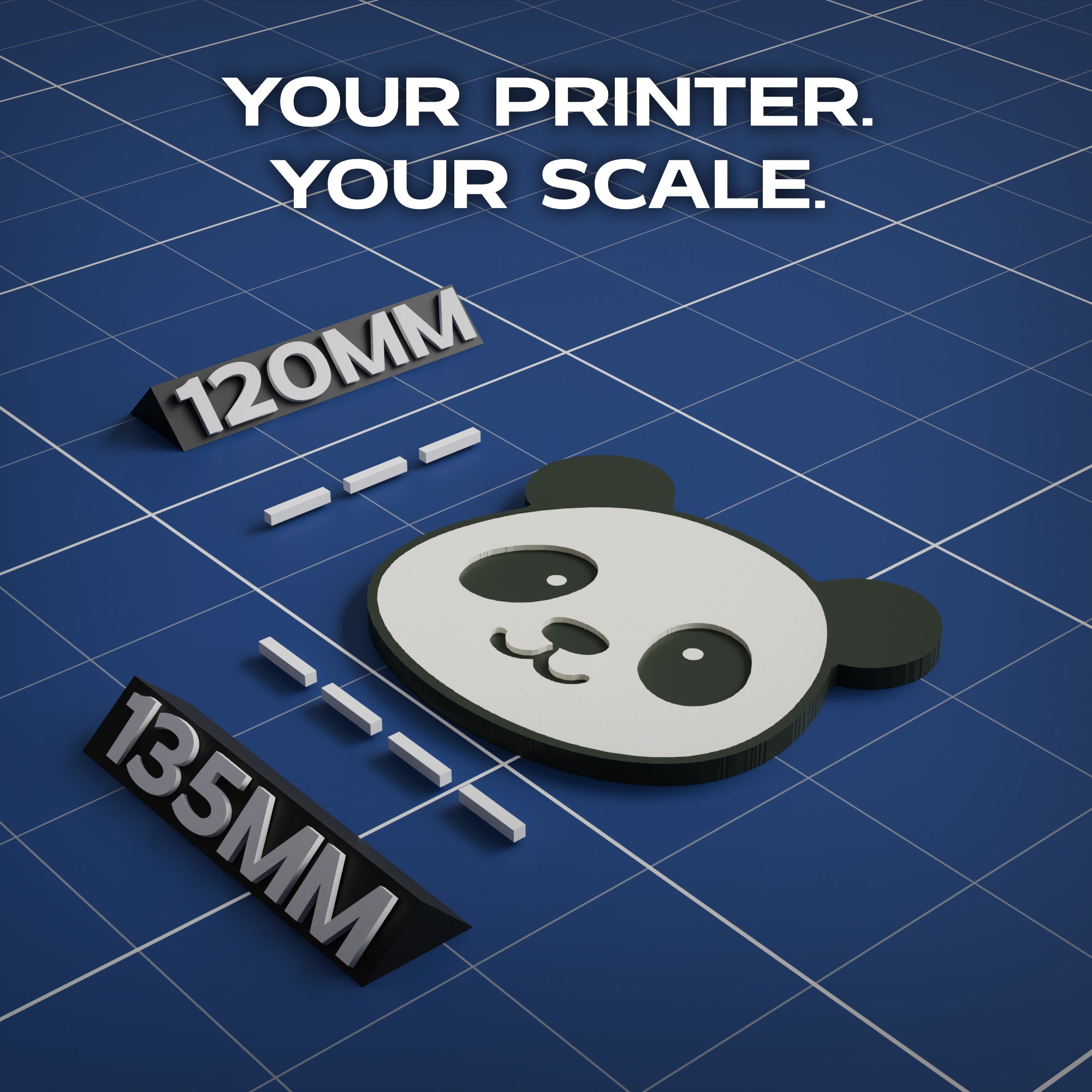 Giant Panda Animal Coaster 3D Print Model Secondary image